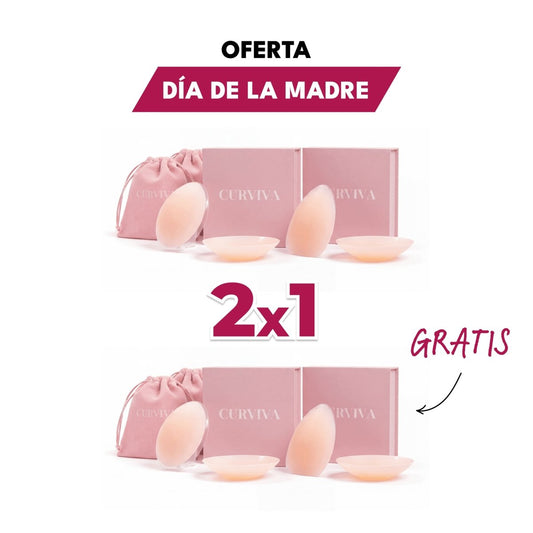 2x1 - Pack de Pezoneras sin Adhesivo - Curviva