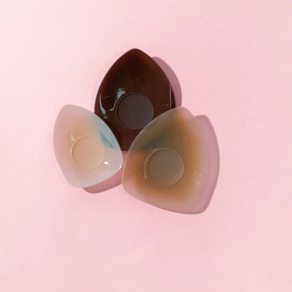 Pezoneras de Silicona con Adhesivo (menos en el pezón), Lavables y Reusables